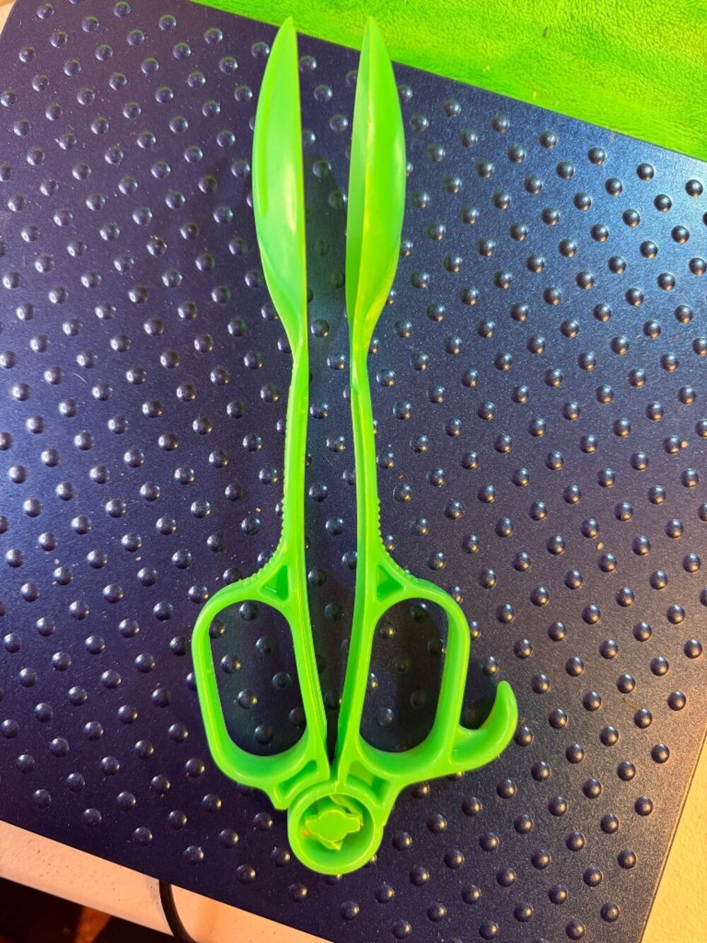 Vintage Tupperware Jadeite Green Scissor Salad Tongs #113 Fork #114 Spoon 1950s